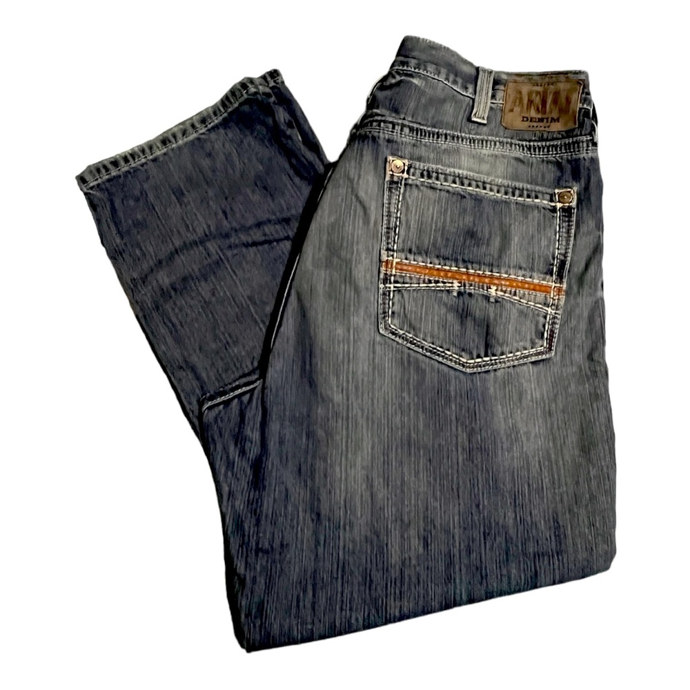 Arias men’s jeans 42x30. Low rise - boot cut